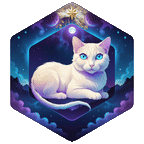 Moon Kitty Badge Badge