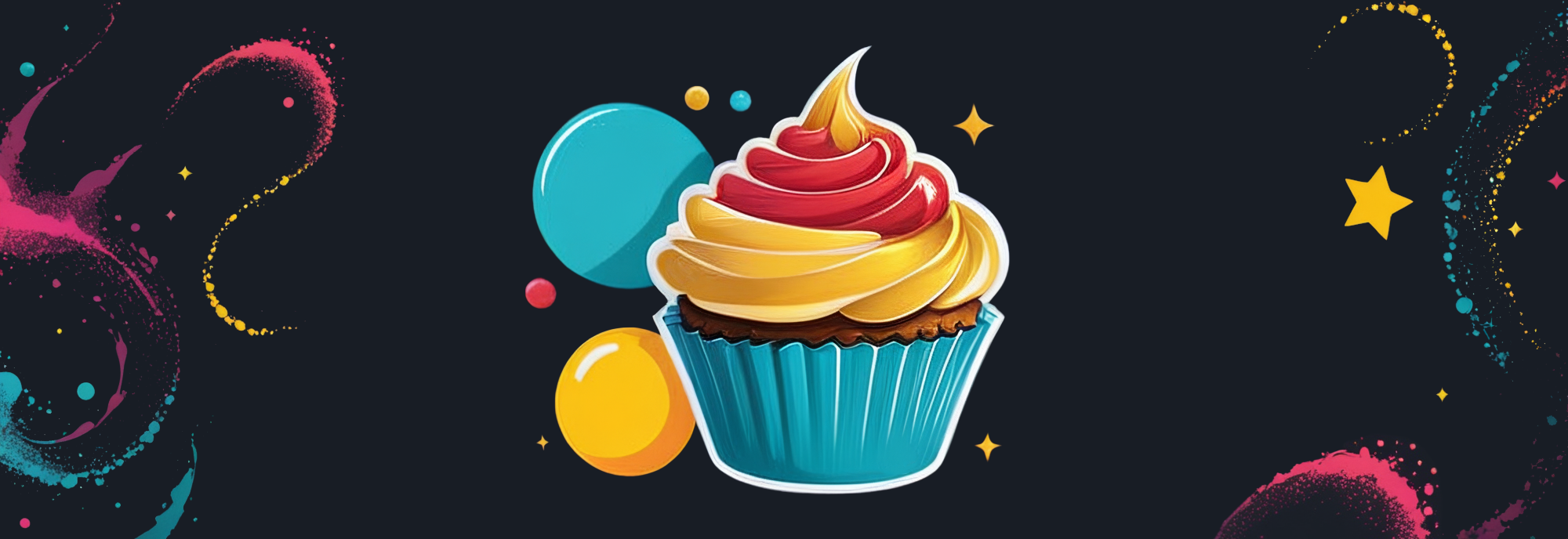 Cute Cupcake Badge